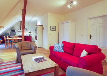 Living room apartment Kutscherwohnung