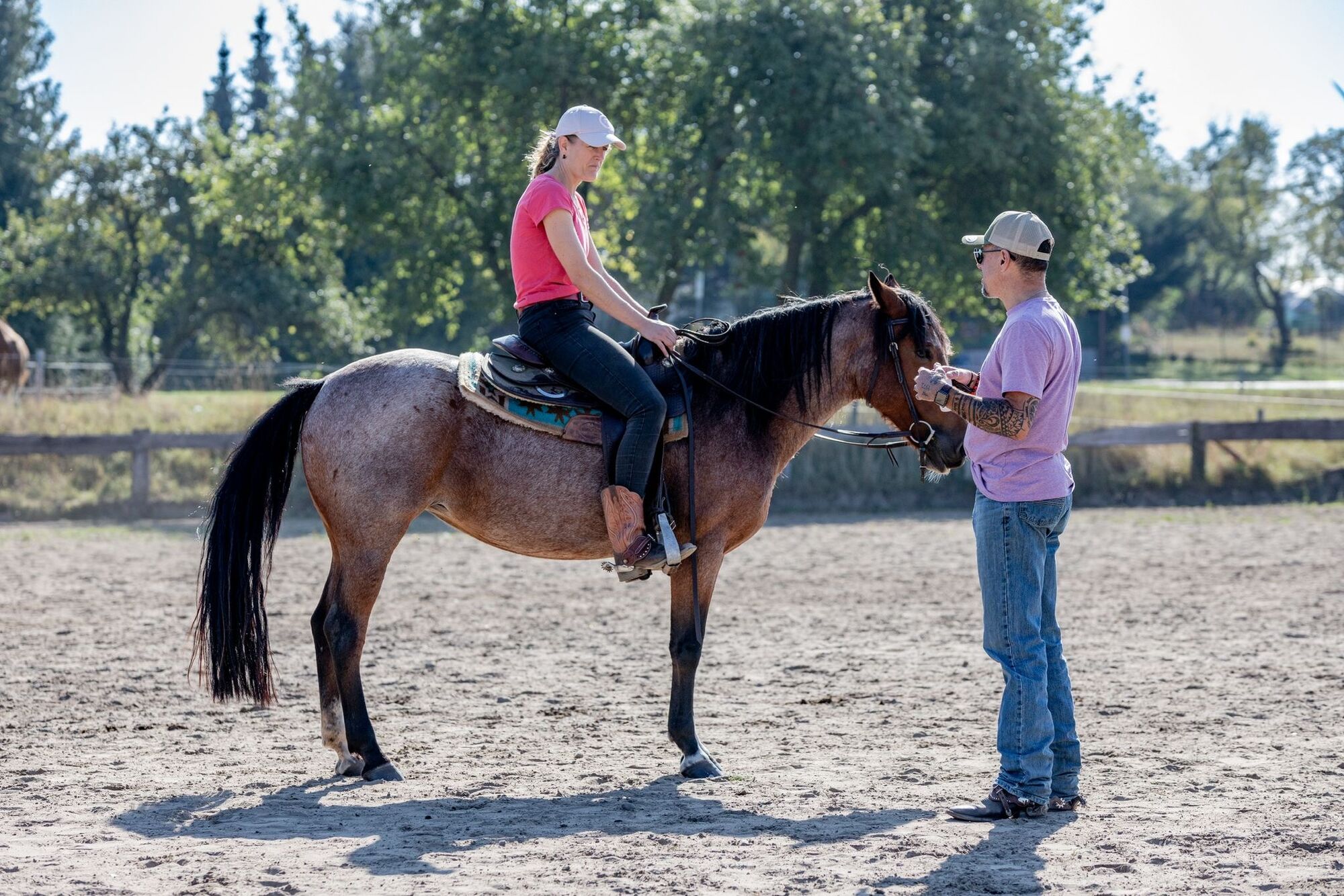 Westerntraining: Reitunterricht mit Markus Bächle auf Gut Dalwitz