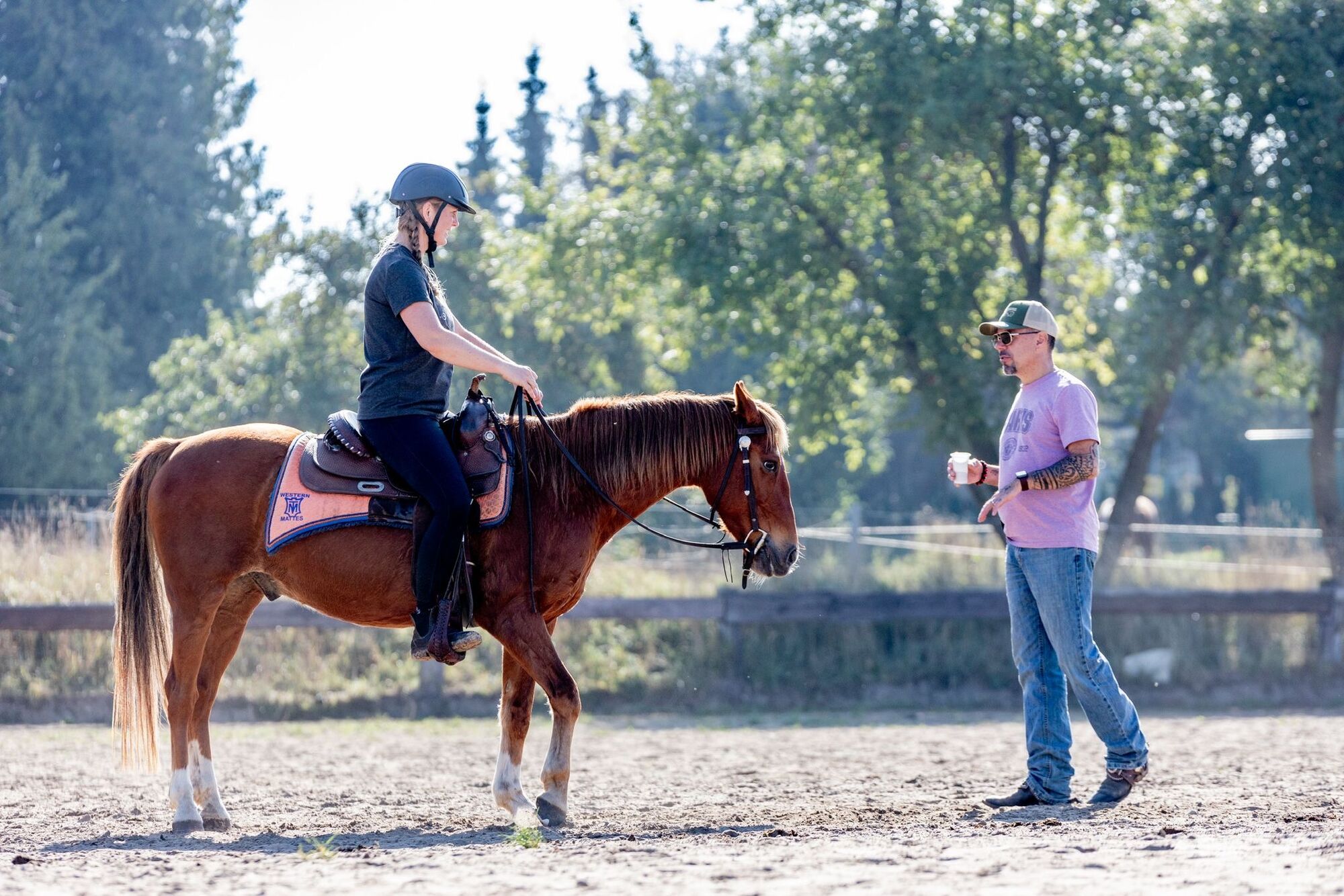 Westerntraining: Reitunterricht mit Markus Bächle auf Gut Dalwitz